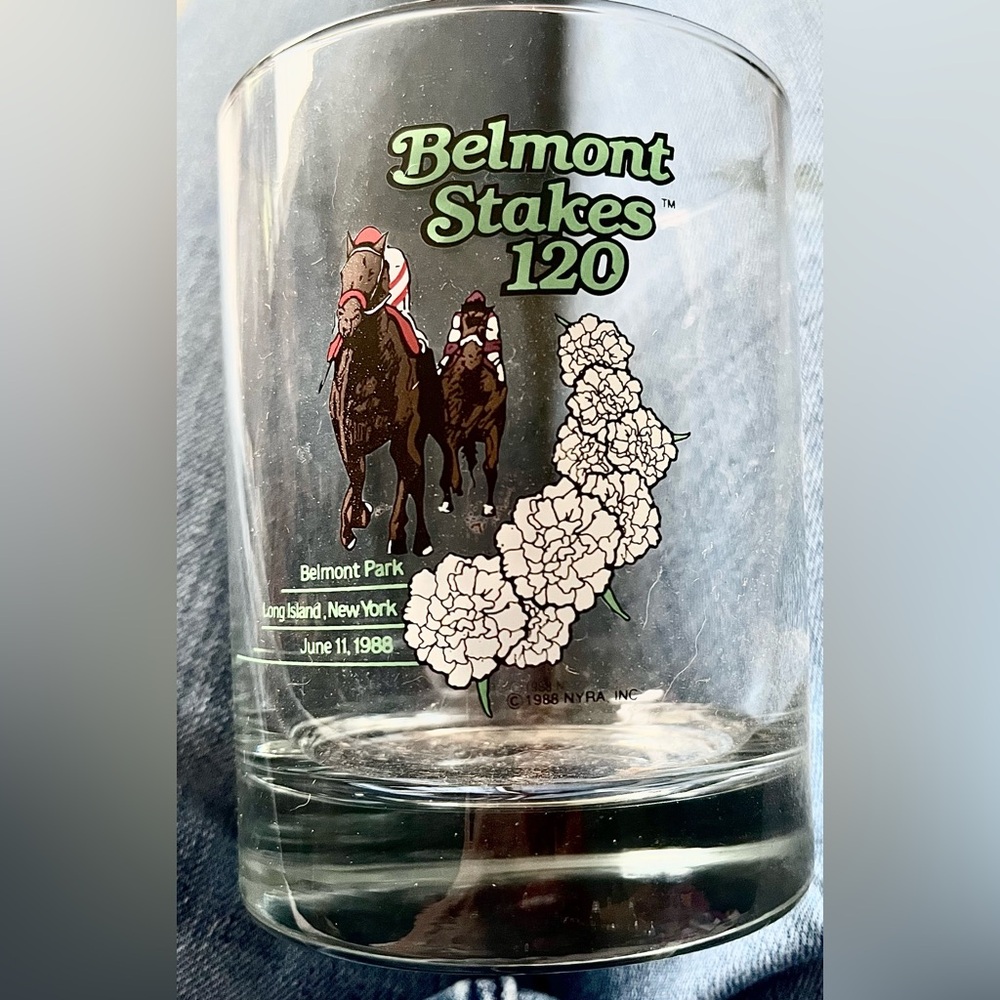 Commemorative 120th Belmont Stakes Glasses (2)